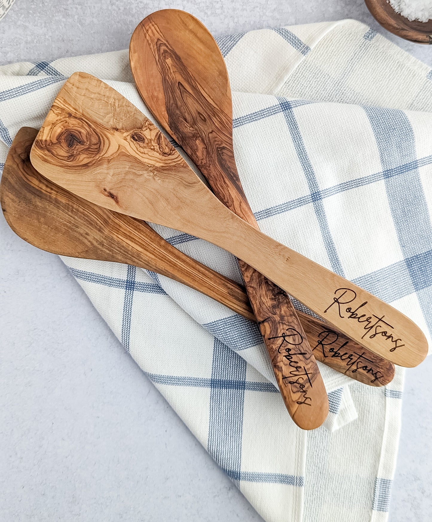 Personalized Olivewood Utensils