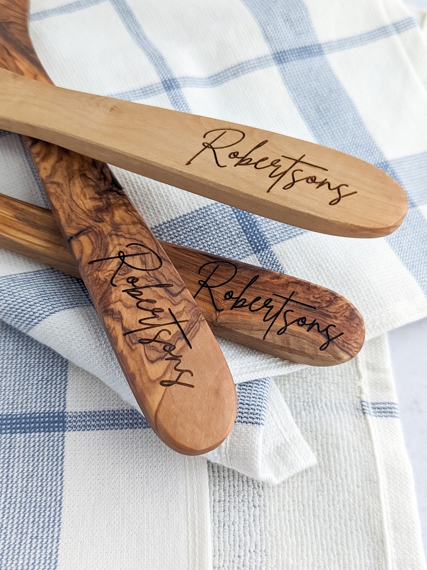 Personalized Olivewood Utensils