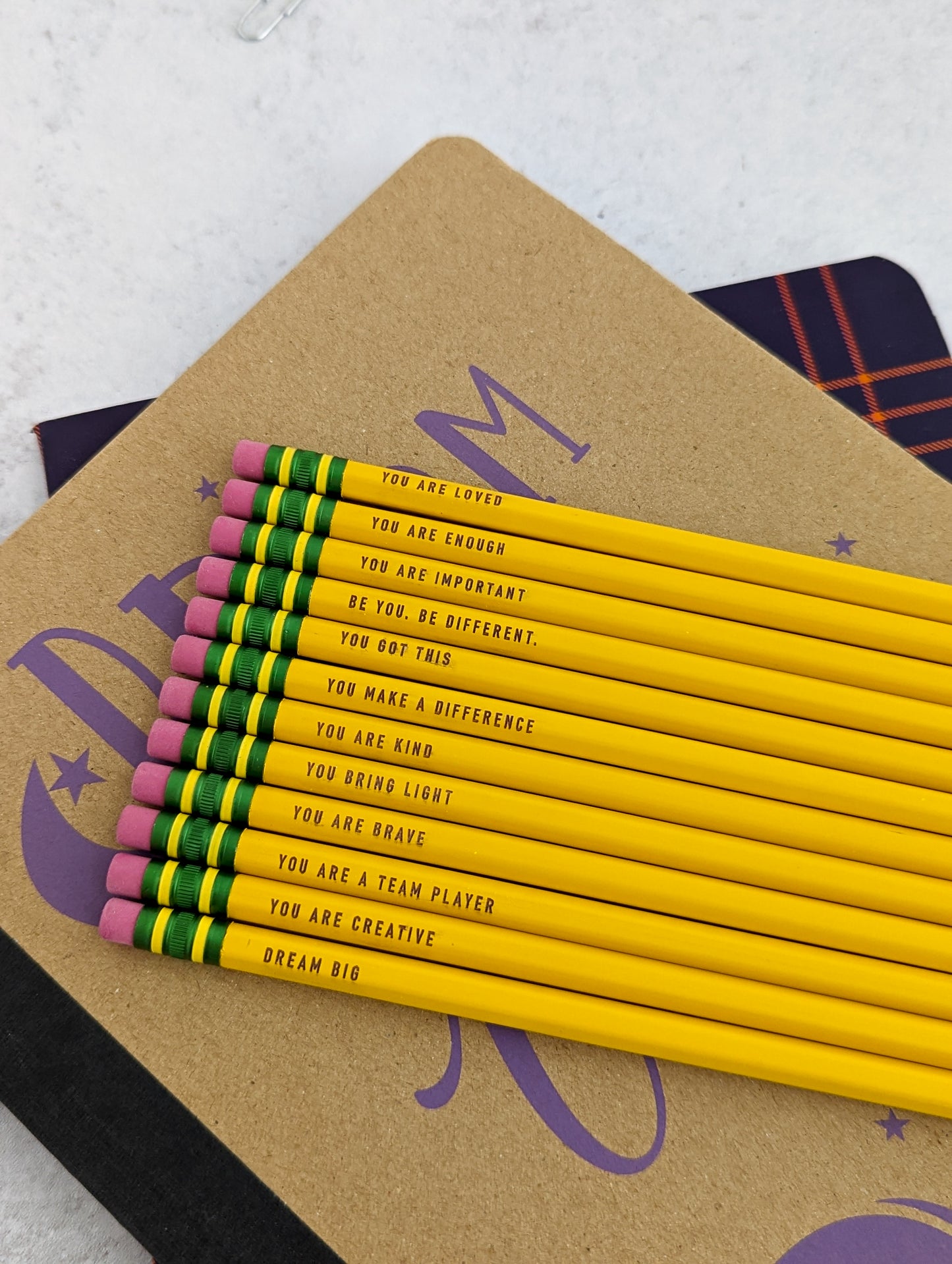 Positive Affirmations Ticonderoga Laser Engraved Pencils